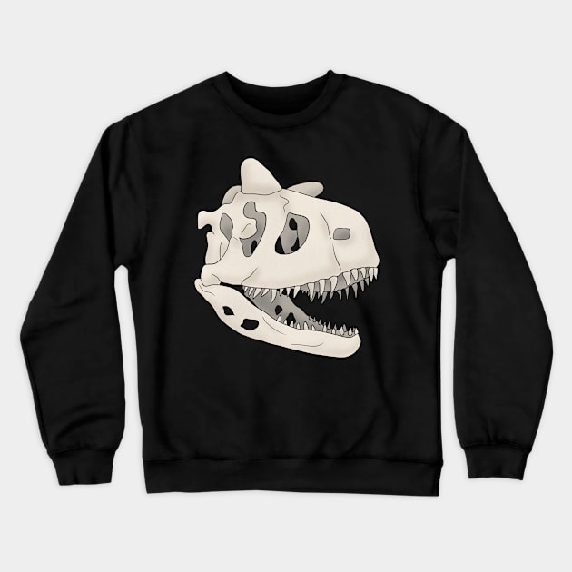 Dinosaurier Fossil Skelett Carnotaurus Crewneck Sweatshirt by Wikstroem